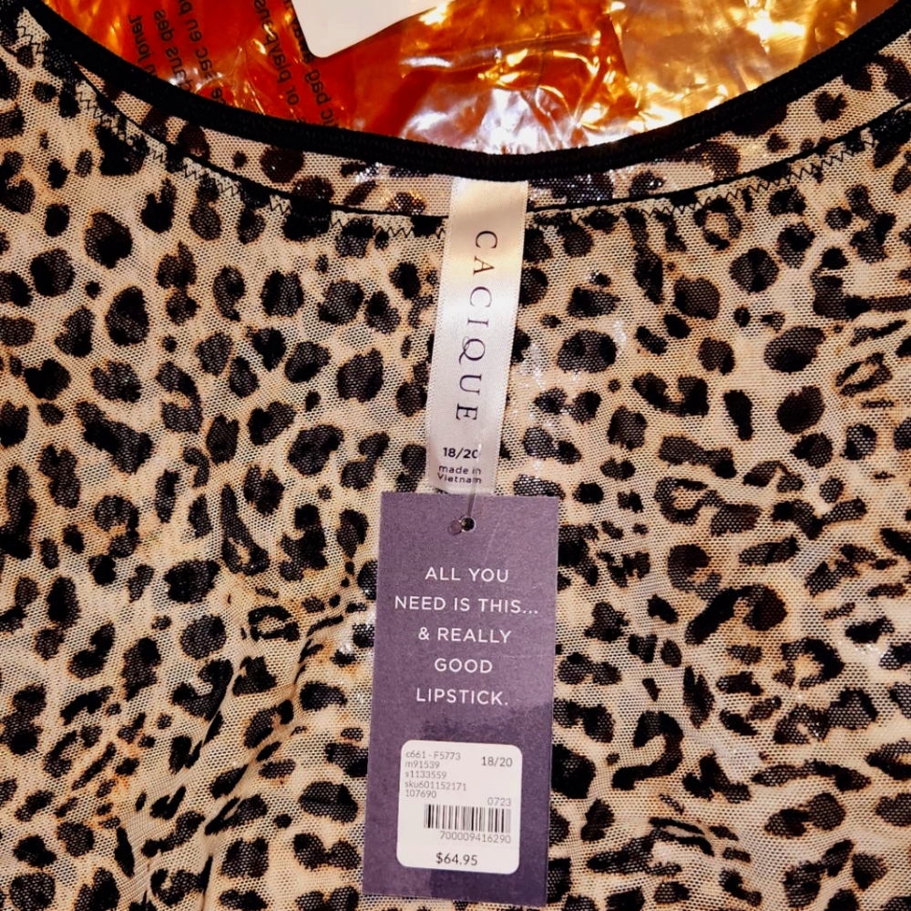 Plus Sheer Mesh Bodysuit